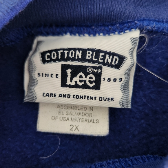 KU Vintage My Family Tree Blue Sweatshirt University of‎ Kansas Jayhawks 80's - Picture 3 of 4